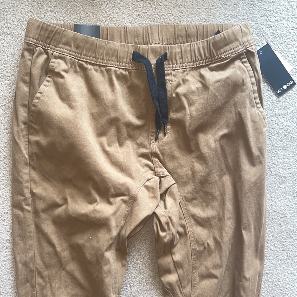 NWT Stretch Tech Wt02 Khaki Jogger Pants - Picture 2 of 9